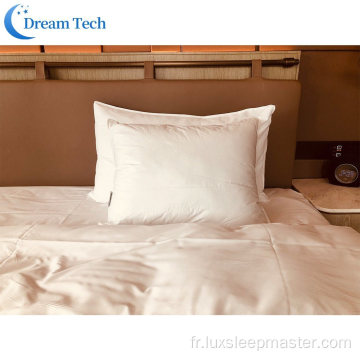 Oreiller de lit de couchage en microfibre confortable et bon marché